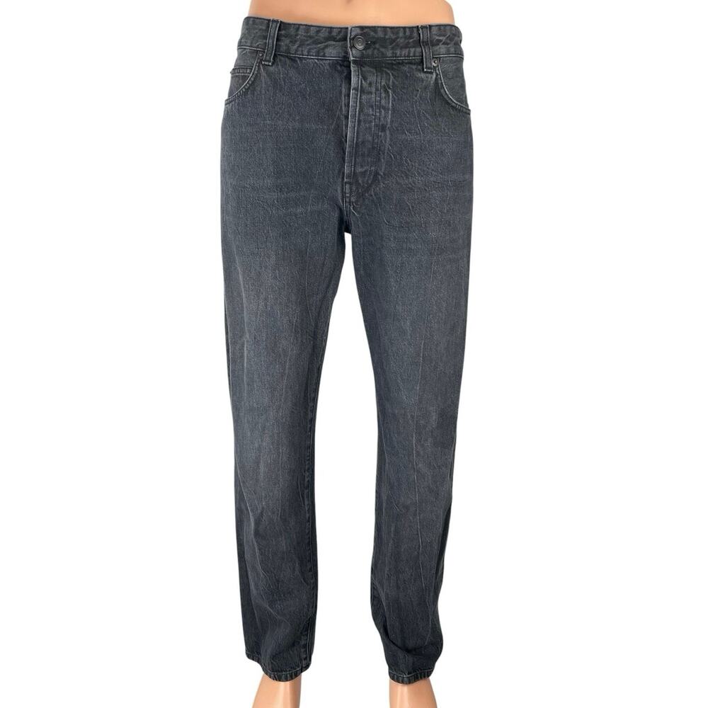 The Row Ross Men's Gray High Rise Classic Casual Straight Denim Jeans Pants 34